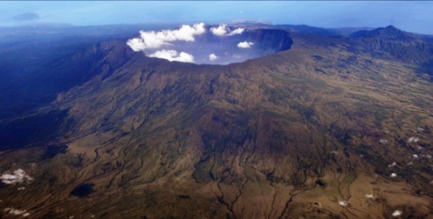 Il cratere del Monte Tambora