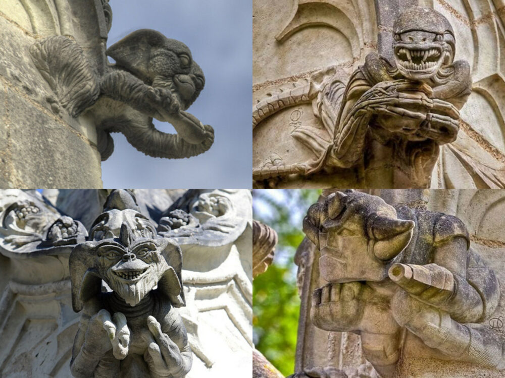 Goldrake, Alien e Gremlins in versione gargoyle