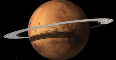 Marte circondato da anelli