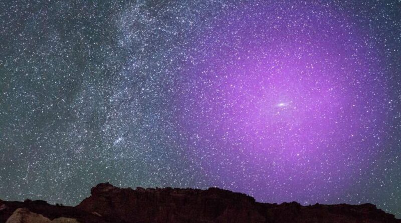 L'alone di Andromeda se fosse visibile