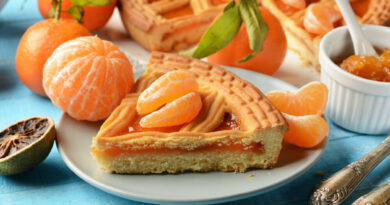 Crostata con farina di quinoa ricotta e marmellata di mandarini