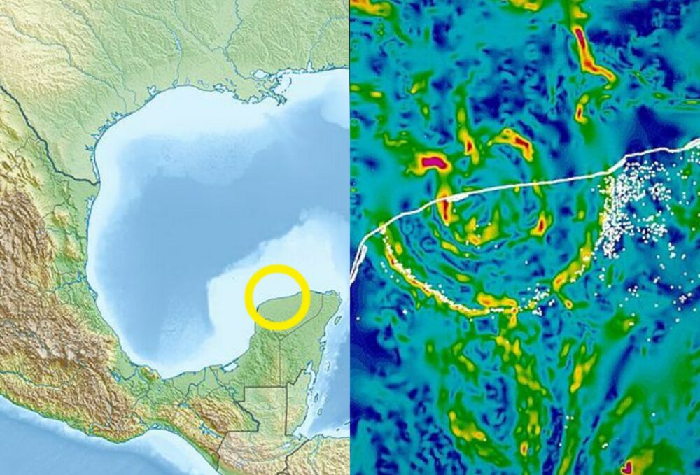 Il cratere Chicxulub, Yucatán