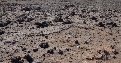 Re rocce vetrificate nel deserto di Atacama