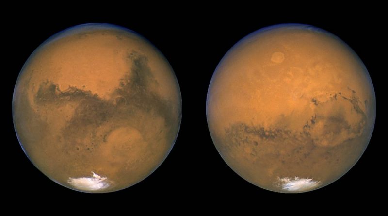 I due emisferi di Marte