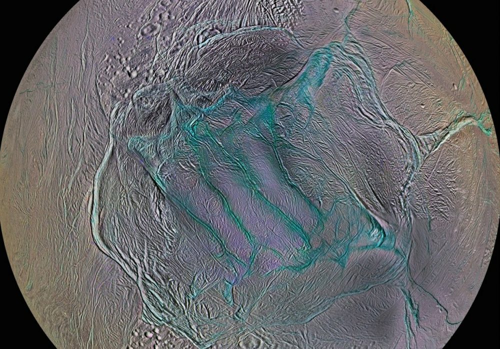 Il polo sud di Encelado